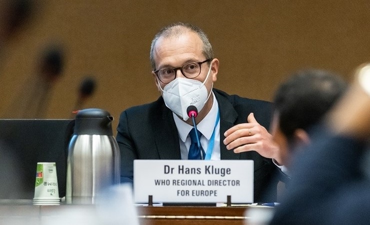 El Director Regional Para Europa De La Organización Mundial De La Salud (oms), El Doctor Hans Henri P. Kluge, Interviene En La 75ª Asamblea Mundial De La Salud. En Ginebra (suiza), A 24 De Mayo De 2022.