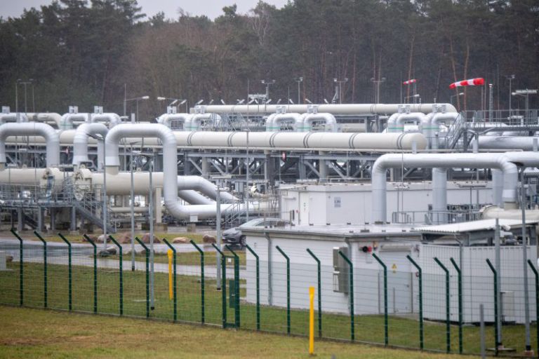 Europapress 4706900 Filed 16 February 2022 Mecklenburg West Pomerania Lubmin View Of Pipe