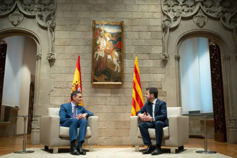 Europapress 5650841 Presidente Gobierno Pedro Sanchez President Generalitat Catalunya Pere