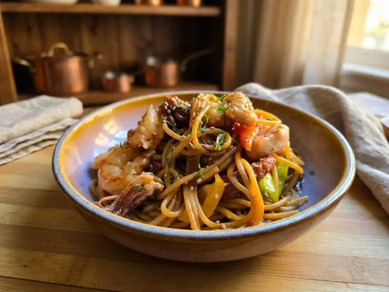 Tallarines Saltados Marisco