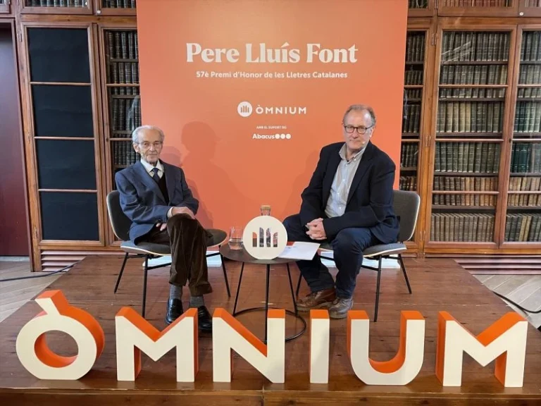 Europapress 6590234 Filosofo Pere Lluis Font Presidente Omnium Xavier Antich