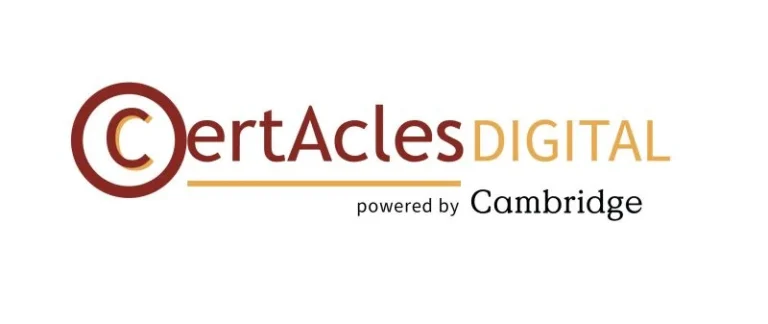 Logo Certacles Powered By Cambridge