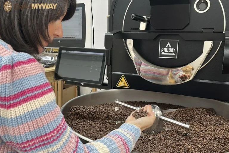 Comprobando Granos De Cafe