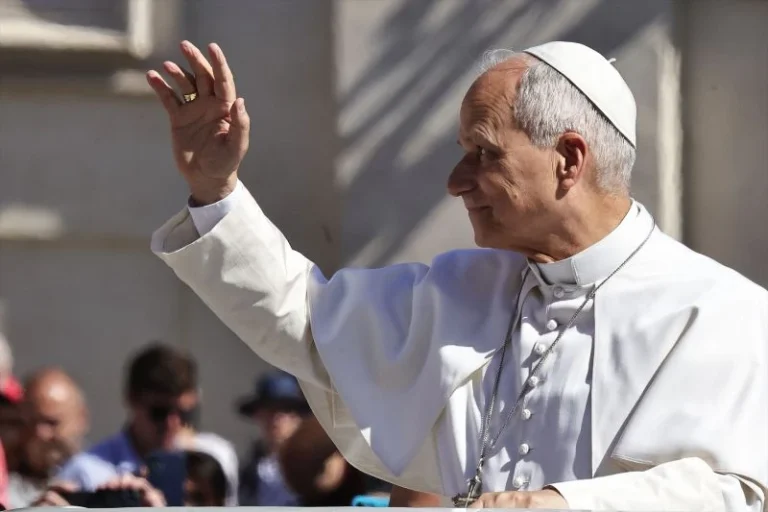 Europapress 7537540 20 May 2026 Vatican Vatican City Pope Leo Xiv Arrives To Lead The Wednesday