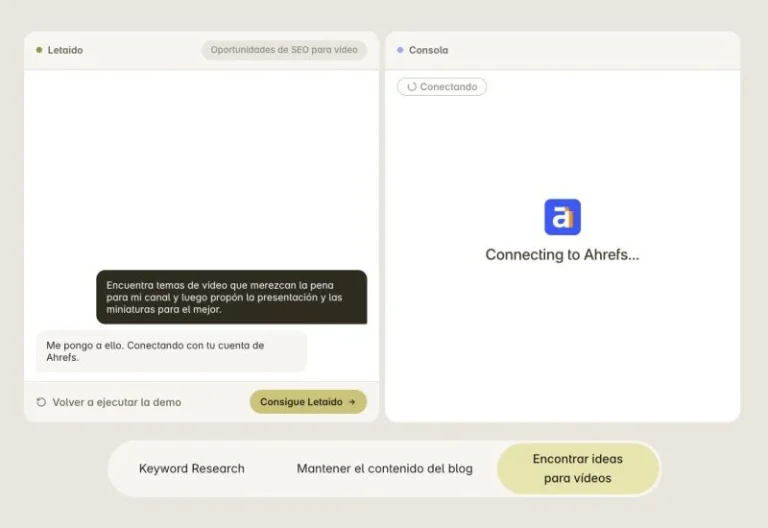 Demo Letaido De Ahrefs